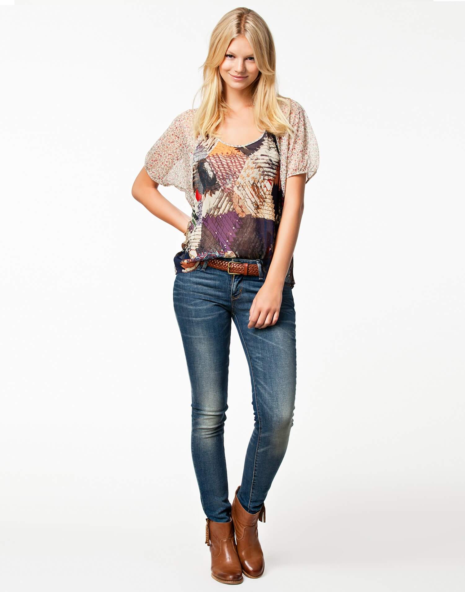 تی شرت آستین گشاد Denim & Supply Ralph Lauren - تصویر 3